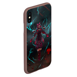 Чехол iPhone XS Max матовый The Eye of the Storm, цвет: 3D-коричневый — фото 2