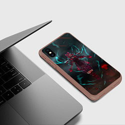 Чехол iPhone XS Max матовый The Eye of the Storm, цвет: 3D-коричневый — фото 2