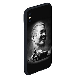 Чехол iPhone XS Max матовый Paul Walker, цвет: 3D-черный — фото 2