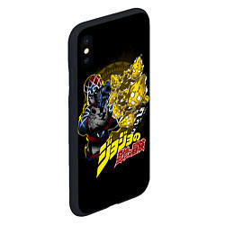 Чехол iPhone XS Max матовый Гвидо Миста - JoJos Bizarre Adventure, цвет: 3D-черный — фото 2