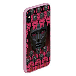 Чехол iPhone XS Max матовый ВЕДУЩИЙ С ОХРАННОЙ GUARDS, цвет: 3D-розовый — фото 2