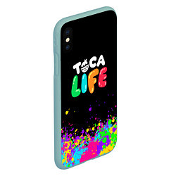 Чехол iPhone XS Max матовый Toca Life, цвет: 3D-мятный — фото 2