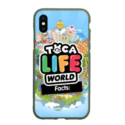 Чехол iPhone XS Max матовый Toca Life World