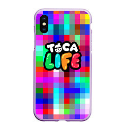 Чехол iPhone XS Max матовый Toca Life: Pixels