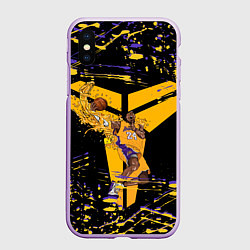 Чехол iPhone XS Max матовый Los angeles lakers NBA, цвет: 3D-сиреневый