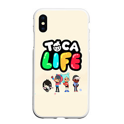 Чехол iPhone XS Max матовый Toca Life: Persons, цвет: 3D-белый