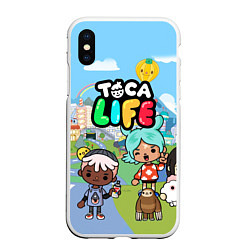 Чехол iPhone XS Max матовый Toca Life