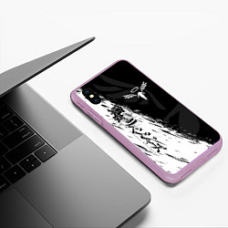 Чехол iPhone XS Max матовый ТОКИЙСКИЕ МСТИТЕЛИ WALHALLA КЛАН, цвет: 3D-сиреневый — фото 2