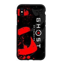 Чехол iPhone XS Max матовый GHOST OF TSUSHIMA ПРИЗРАК ЦУСИМЫ, цвет: 3D-черный