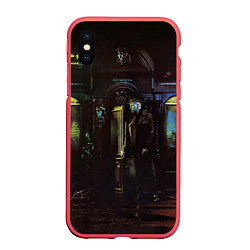 Чехол iPhone XS Max матовый MARKUL SENSE OF HUMAN, цвет: 3D-красный