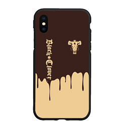 Чехол iPhone XS Max матовый Black clover: Bull, цвет: 3D-черный