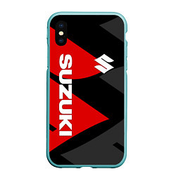 Чехол iPhone XS Max матовый SUZUKI СУЗУКИ RED LOGO