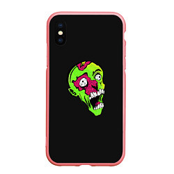 Чехол iPhone XS Max матовый Undead Cartoon Style, цвет: 3D-баблгам