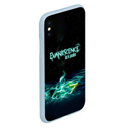 Чехол iPhone XS Max матовый Evanescence lost in paradise, цвет: 3D-голубой — фото 2