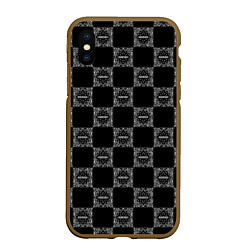 Чехол iPhone XS Max матовый KIZARU x BIG BABY TAPE BANDANA, цвет: 3D-коричневый