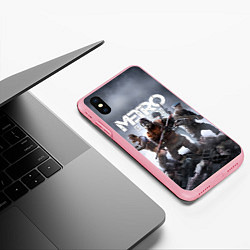 Чехол iPhone XS Max матовый МЕТРО ИСХОД АРТЁМ ,ЯДЕРНАЯ ЗИМА METRO EXODUS, цвет: 3D-баблгам — фото 2