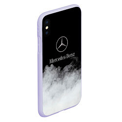 Чехол iPhone XS Max матовый Mercedes-Benz Облака, цвет: 3D-светло-сиреневый — фото 2