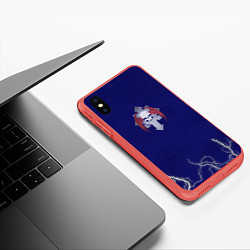 Чехол iPhone XS Max матовый Повелители ночи после Ереси цвет легиона, цвет: 3D-красный — фото 2