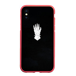 Чехол iPhone XS Max матовый Железные руки цвета легиона