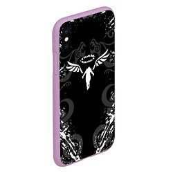 Чехол iPhone XS Max матовый WALHALLA TEAM TOKYO REVENGERS DRAGON TATTOO, цвет: 3D-сиреневый — фото 2