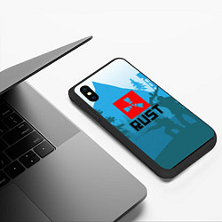 Чехол iPhone XS Max матовый Выживалка Раст, цвет: 3D-черный — фото 2