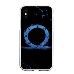 Чехол iPhone XS Max матовый GOD OF WAR LOGO ЭМБЛЕМА РАГНАРЁК