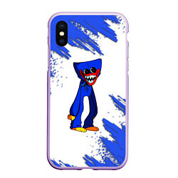 Чехол iPhone XS Max матовый Huggy Wuggy, цвет: 3D-сиреневый