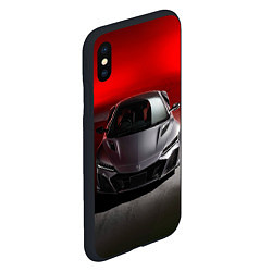 Чехол iPhone XS Max матовый HONDA NSX, цвет: 3D-черный — фото 2
