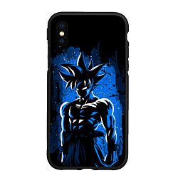 Чехол iPhone XS Max матовый ГОКУ, GOKU, цвет: 3D-черный