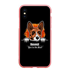 Чехол iPhone XS Max матовый Басенджи Basenji