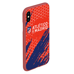 Чехол iPhone XS Max матовый Atletico Madrid: Football Club, цвет: 3D-красный — фото 2