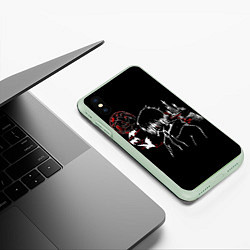 Чехол iPhone XS Max матовый Ищи Меня На Луне Фараон, цвет: 3D-салатовый — фото 2