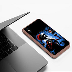 Чехол iPhone XS Max матовый Плохой санта 2022, цвет: 3D-коричневый — фото 2