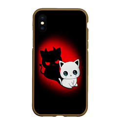 Чехол iPhone XS Max матовый КОТИК ДЬЯВОЛ KITTY DEVIL