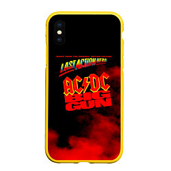 Чехол iPhone XS Max матовый ACDC - BIG GUN