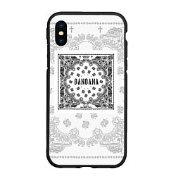 Чехол iPhone XS Max матовый Big Baby Tape x Kizaru BANDANA Бандана Кизару Тейп