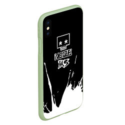 Чехол iPhone XS Max матовый Noize MC Нойз МС, цвет: 3D-салатовый — фото 2