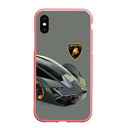 Чехол iPhone XS Max матовый Lamborghini concept 2020, цвет: 3D-баблгам