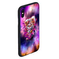 Чехол iPhone XS Max матовый Бумбокс в космосе, цвет: 3D-черный — фото 2