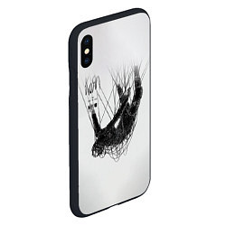 Чехол iPhone XS Max матовый The Nothing - Korn, цвет: 3D-черный — фото 2