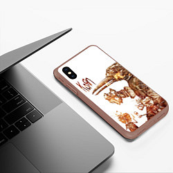 Чехол iPhone XS Max матовый Untitled - Korn, цвет: 3D-коричневый — фото 2