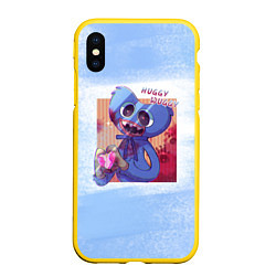 Чехол iPhone XS Max матовый POPPY PLAYTIME: HEART, цвет: 3D-желтый