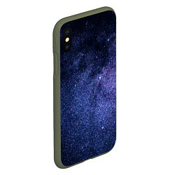 Чехол iPhone XS Max матовый Night sky, цвет: 3D-темно-зеленый — фото 2