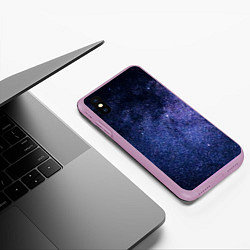 Чехол iPhone XS Max матовый Night sky, цвет: 3D-сиреневый — фото 2