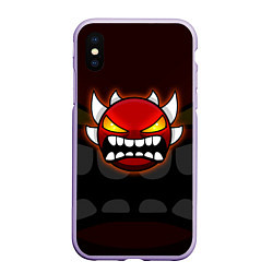 Чехол iPhone XS Max матовый Geometry Dash: Red Demon