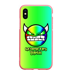 Чехол iPhone XS Max матовый Geometry Dash