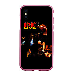 Чехол iPhone XS Max матовый ACDC Live