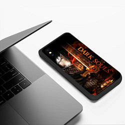Чехол iPhone XS Max матовый Dark Souls - The Ashen One, цвет: 3D-черный — фото 2