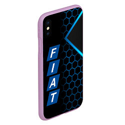 Чехол iPhone XS Max матовый FIAT BLUE SPORT ФИАТ СПОРТ, цвет: 3D-сиреневый — фото 2