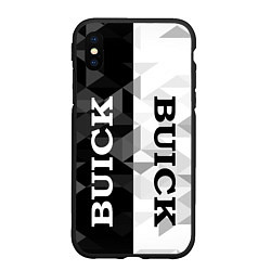 Чехол iPhone XS Max матовый Buick Black And White, цвет: 3D-черный